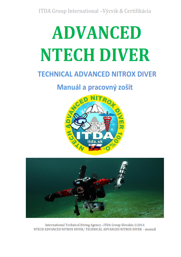 Potápačský manuál Technical EANx Diver v slovenčine – ITDA-IHMP