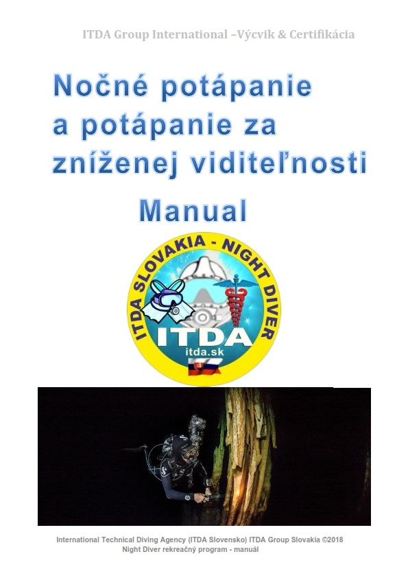 Potápačský manuál Nočné potápanie a znížená viditeľnosť v slovenčine – ITDA-IHMP