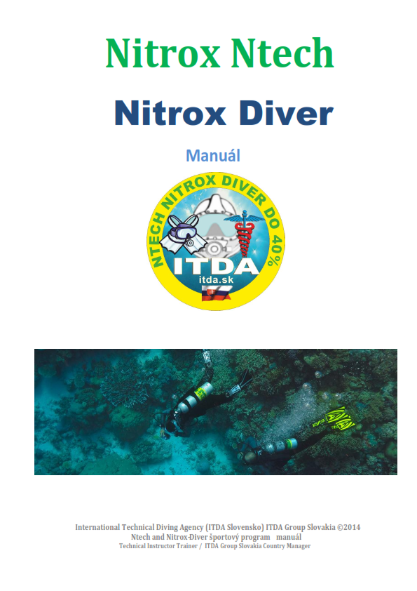Potápačský manuál Nitrox Ntech Nitrox v slovenčine – ITDA-IHMP Slovensko