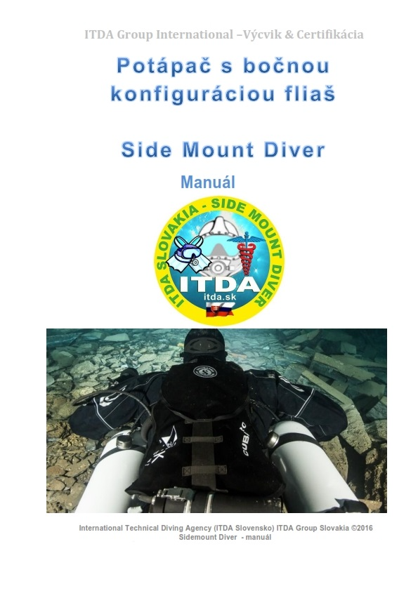 Potápačský manuál Side Mount Diver v slovenčine – ITDA-IHMP